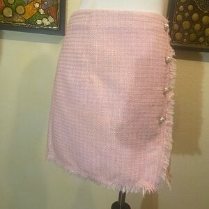 ❌ SOLD ❌ Blue Rain Francesca’s Women’s Pink Tweed Midi Skirt